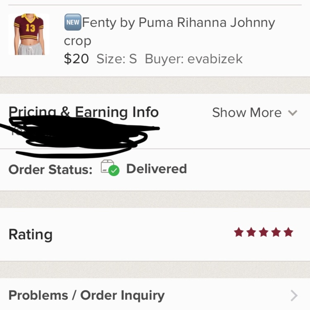 Host Pick 1/30Fenty by Puma Rihanna Johnny crop - Picture 6 of 7